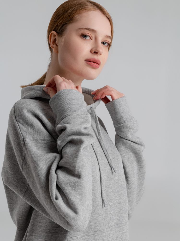 Толстовка с капюшоном Slam 320, серый меланж — изображение 12