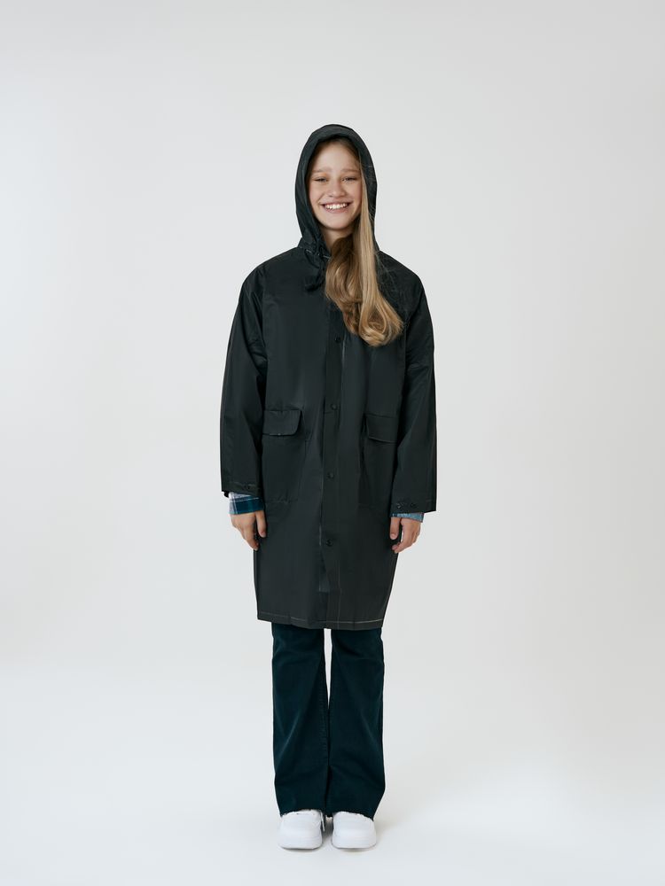 Дождевик детский RainDrop Kids, черный — изображение 10