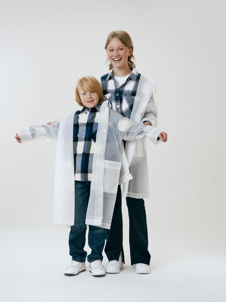 Дождевик детский RainDrop Kids, белый — изображение 14