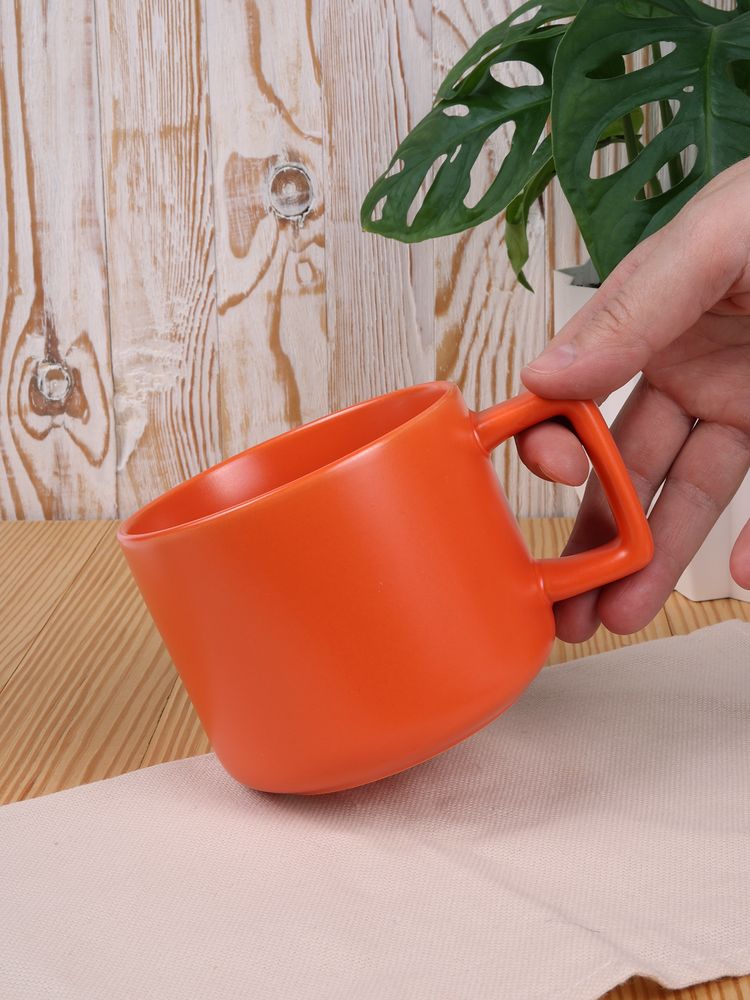 Чашка Jumbo, ver.2, матовая, оранжевая — изображение 7