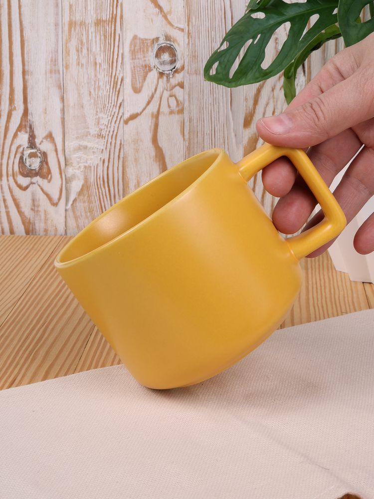 Чашка Jumbo, ver.2, матовая, желтая — изображение 7