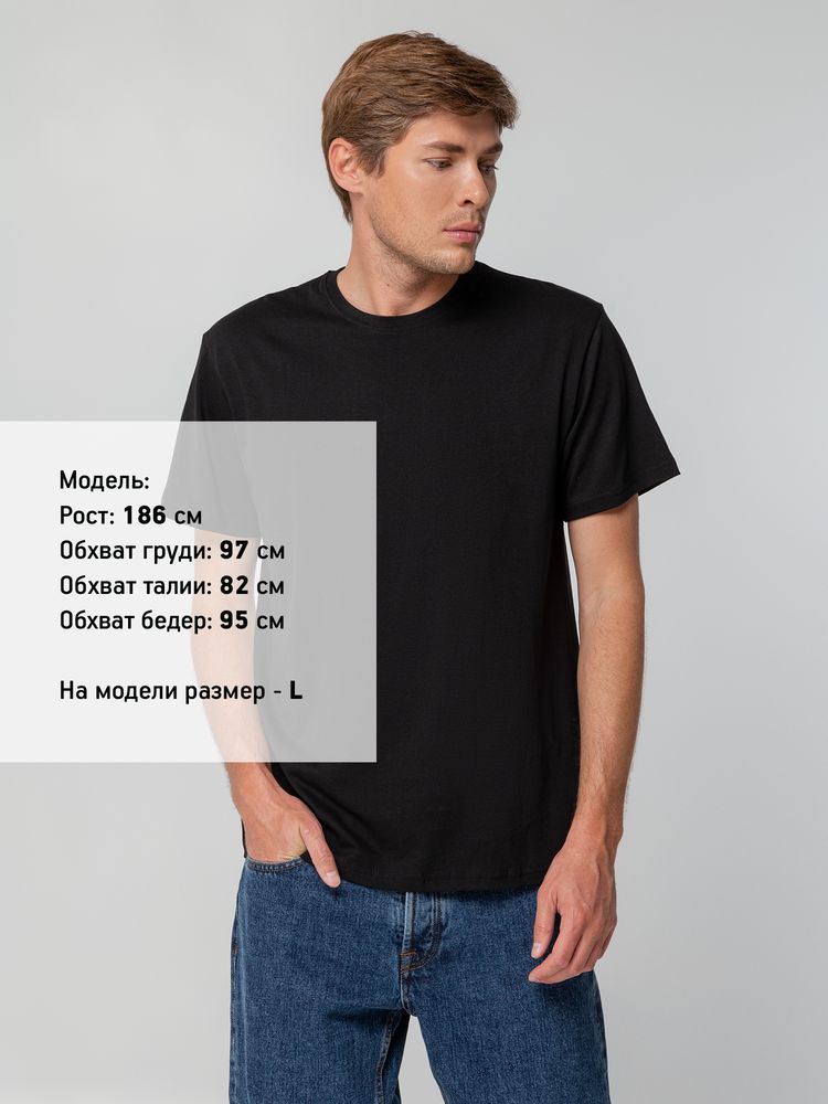 Футболка унисекс T-bolka 140, черная — изображение 9