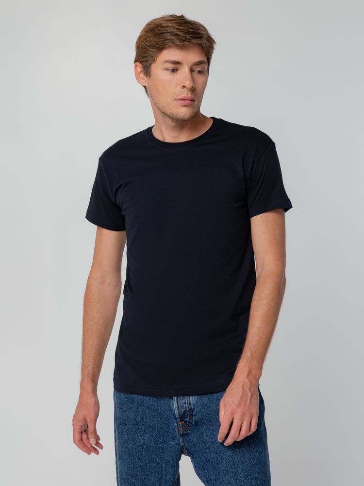 Футболка унисекс T-bolka 140, темно-синяя — изображение 7