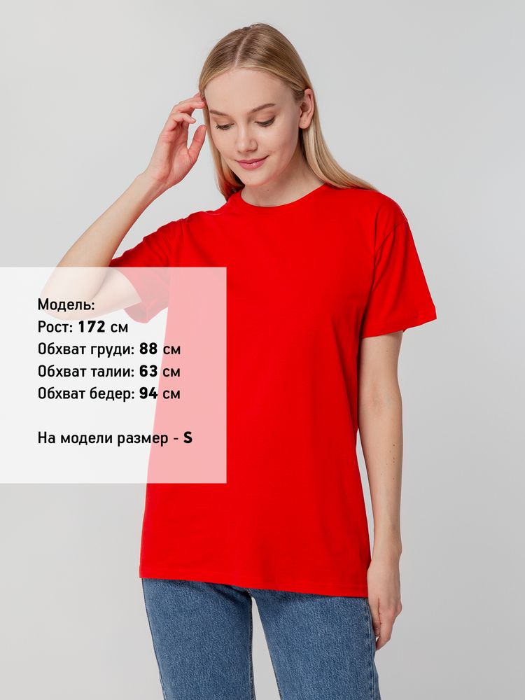 Футболка унисекс T-bolka 140, красная — изображение 6
