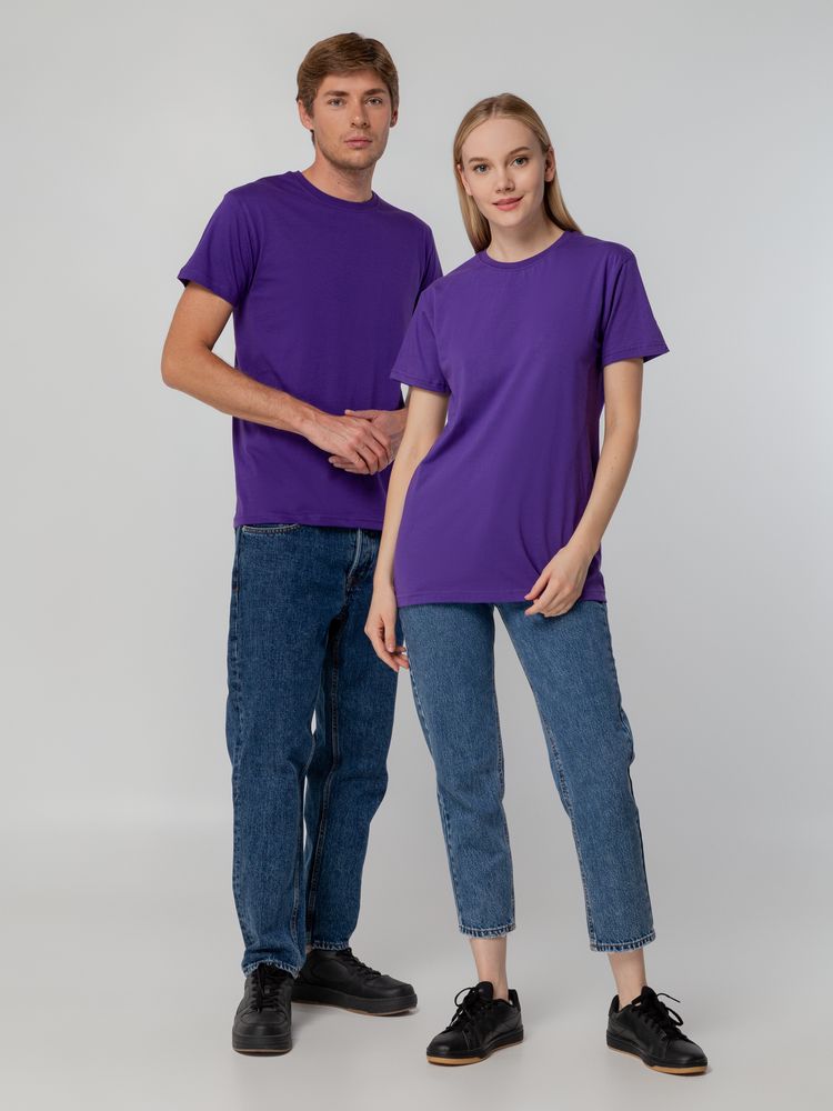Футболка унисекс T-bolka 140, фиолетовая — изображение 14