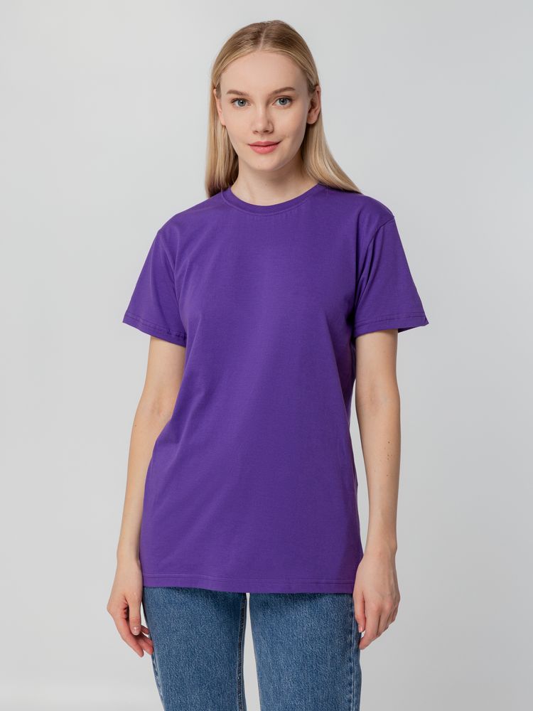 Футболка унисекс T-bolka 140, фиолетовая — изображение 7