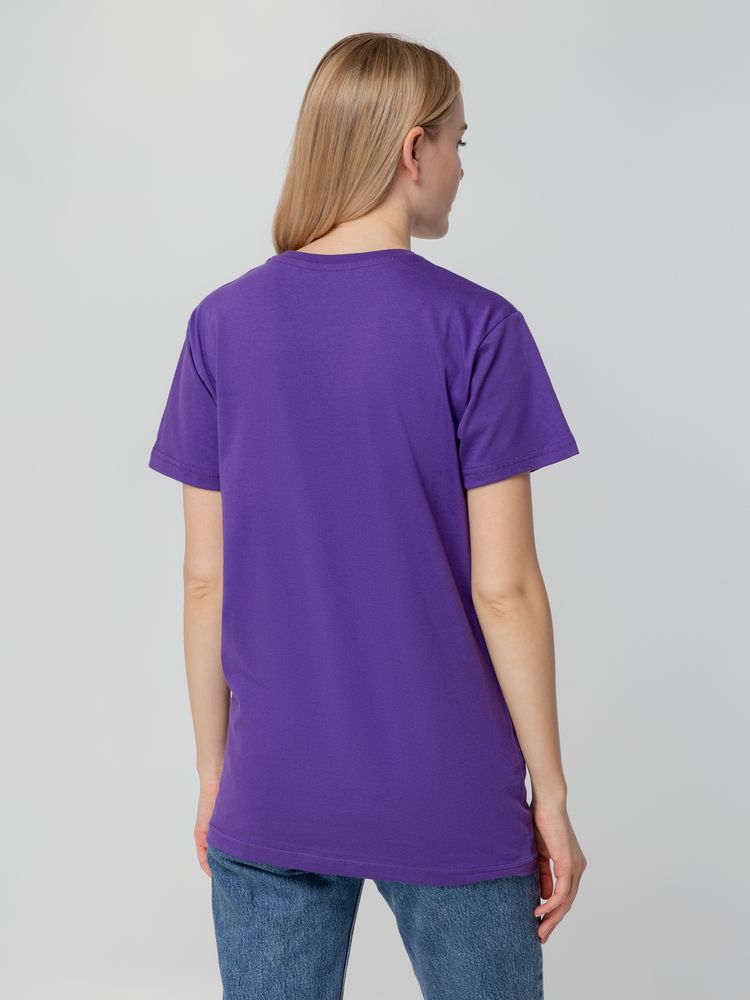 Футболка унисекс T-bolka 140, фиолетовая — изображение 8