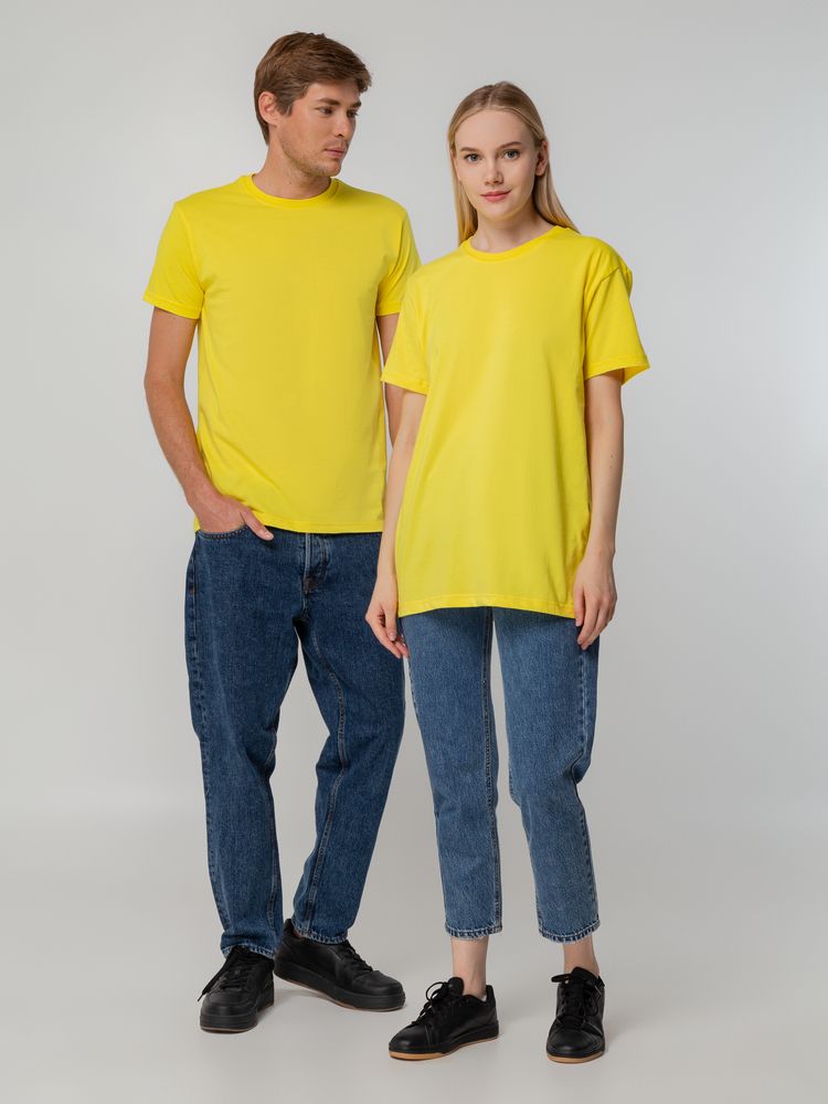 Футболка унисекс T-bolka 140, желтая — изображение 13