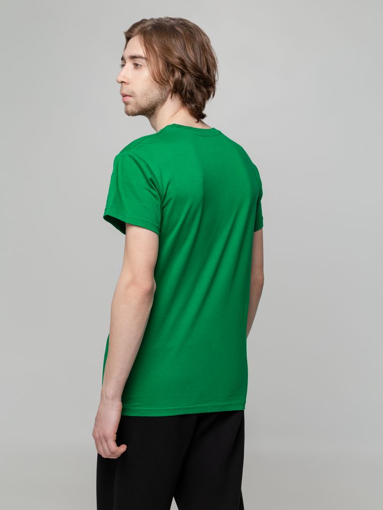 Футболка унисекс T-bolka 140, темно-зеленая — изображение 8