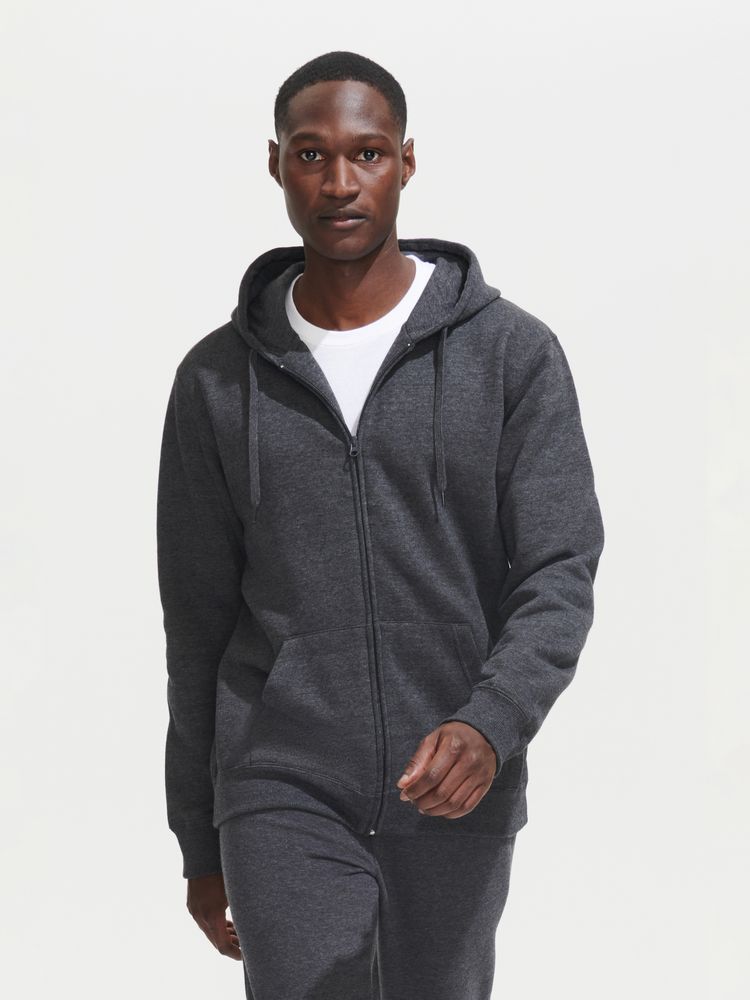 Толстовка мужская на молнии с капюшоном Seven Men, темно-синяя — изображение 6