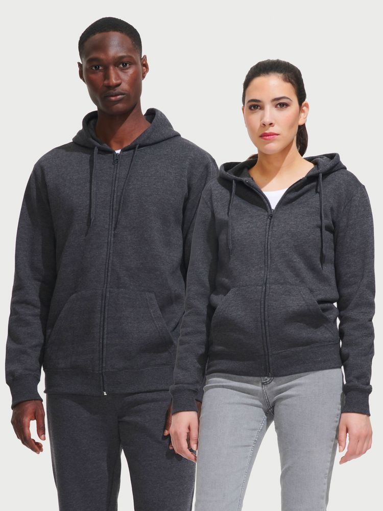 Толстовка мужская на молнии с капюшоном Seven Men, темно-синяя — изображение 7