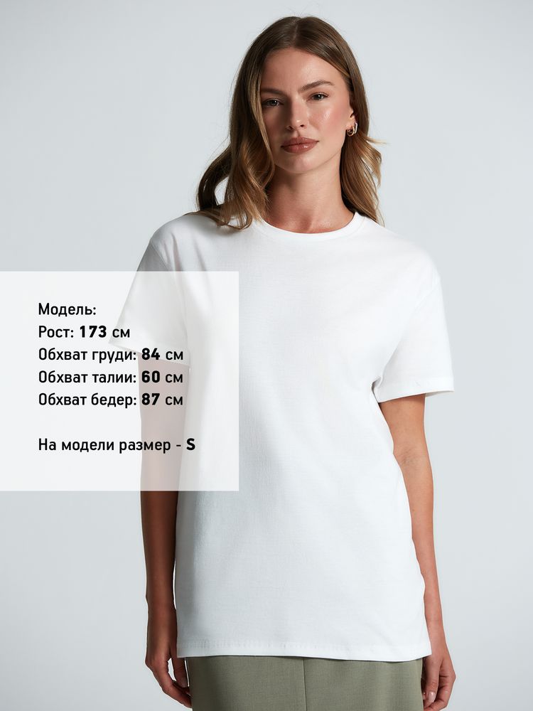 Футболка унисекс T-Bolka 160, белая (белоснежная) — изображение 5