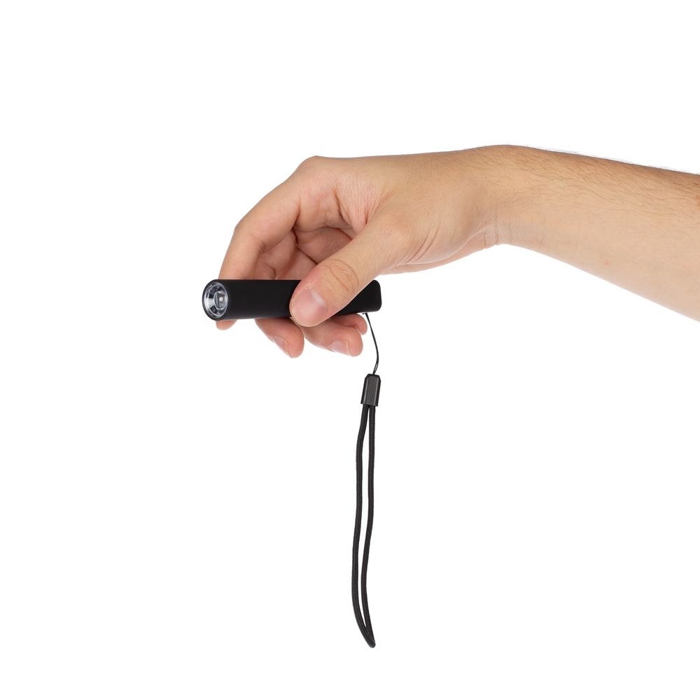 Фонарик аккумуляторный Falkirk, черный — изображение 5