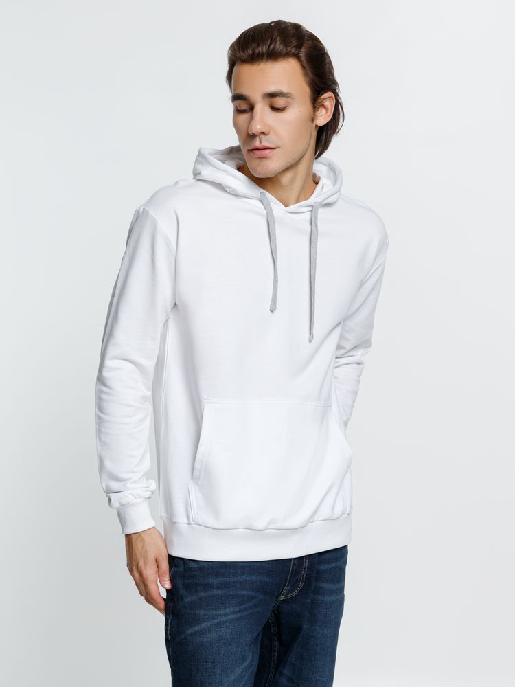 Толстовка с капюшоном Kirenga, белая (белоснежная) — изображение 5