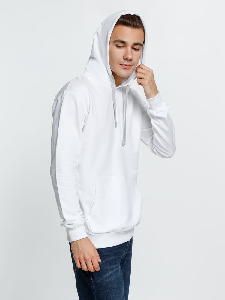 Толстовка с капюшоном Kirenga, белая (белоснежная) — изображение 6