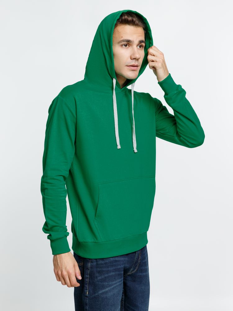 Толстовка с капюшоном Kirenga, зеленая — изображение 7