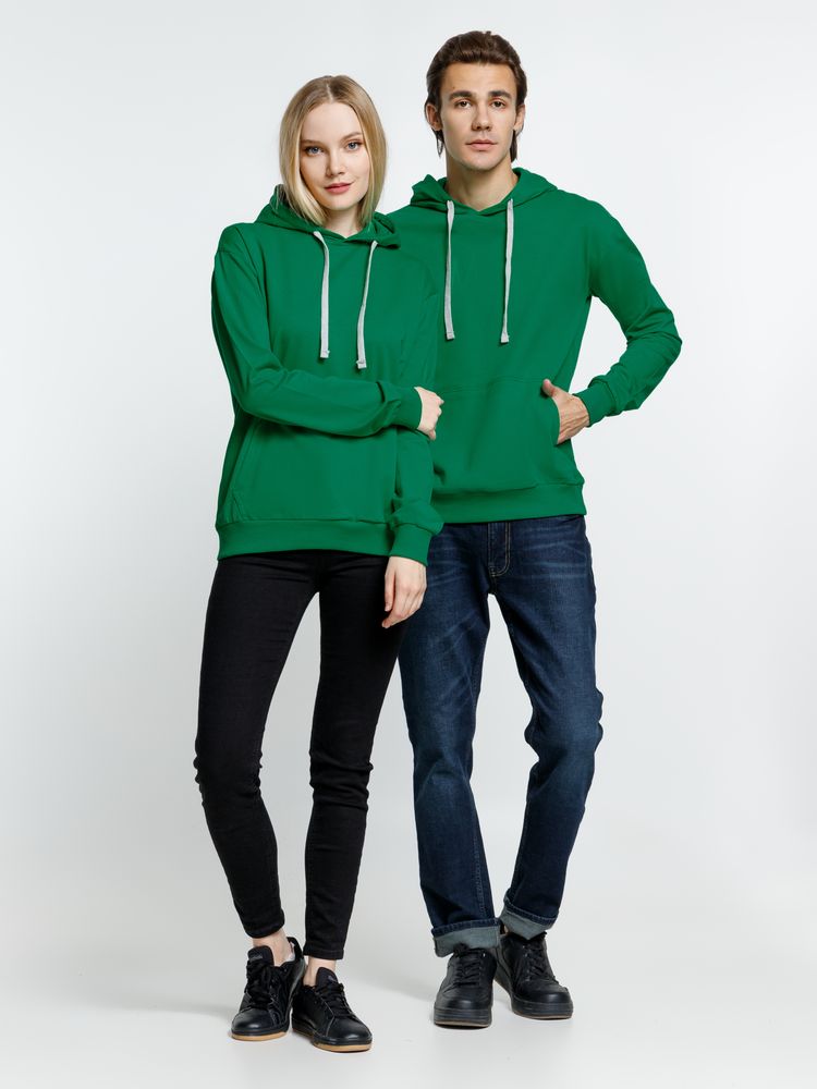 Толстовка с капюшоном Kirenga, зеленая — изображение 12