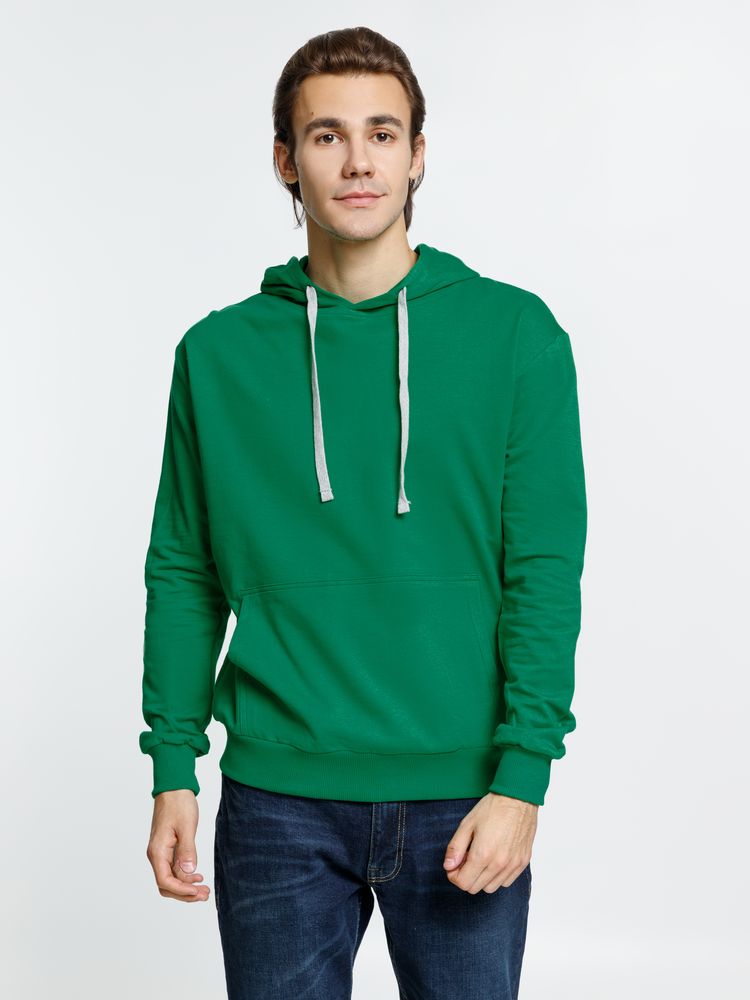 Толстовка с капюшоном Kirenga, зеленая — изображение 5