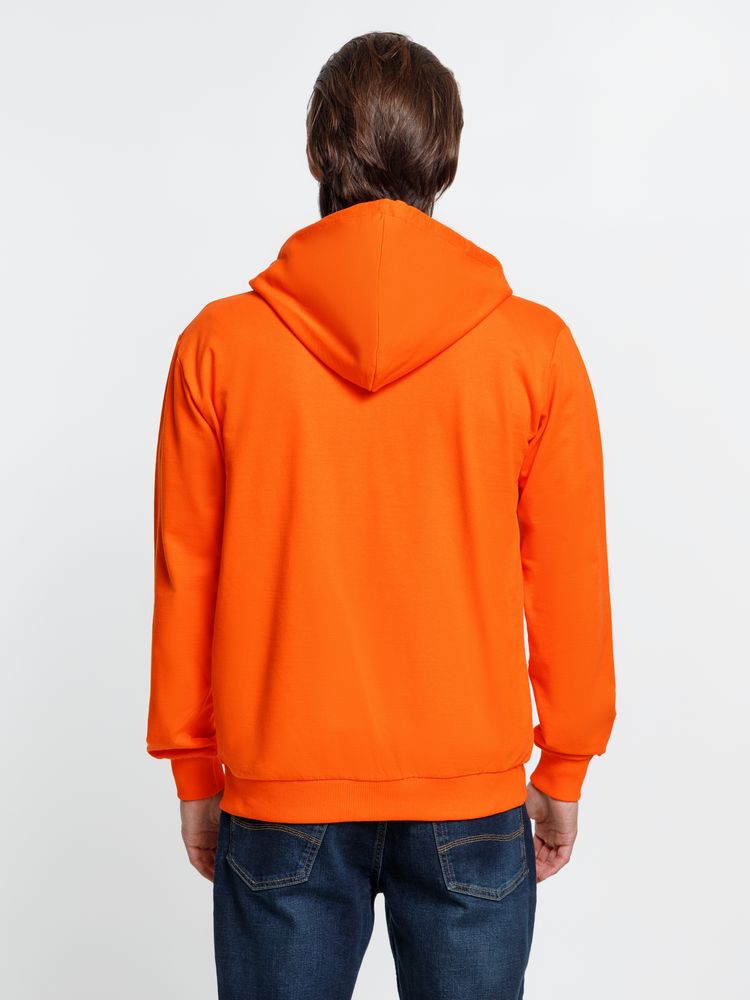 Толстовка на молнии с капюшоном Siverga, оранжевая — изображение 11