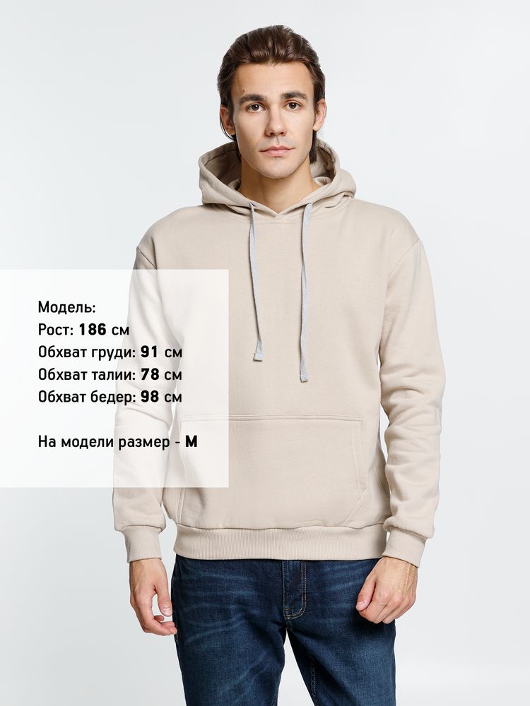 Толстовка с капюшоном Kirenga Heavy, бежевая — изображение 4