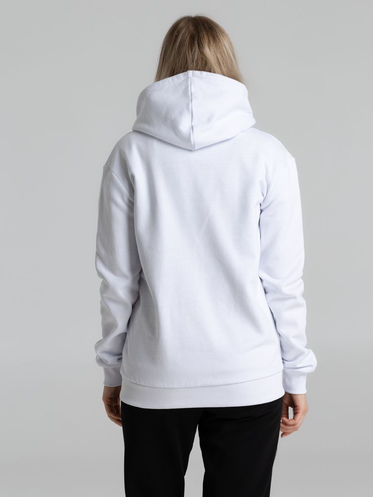 Толстовка на молнии с капюшоном Unit Siverga Heavy, белая — изображение 12
