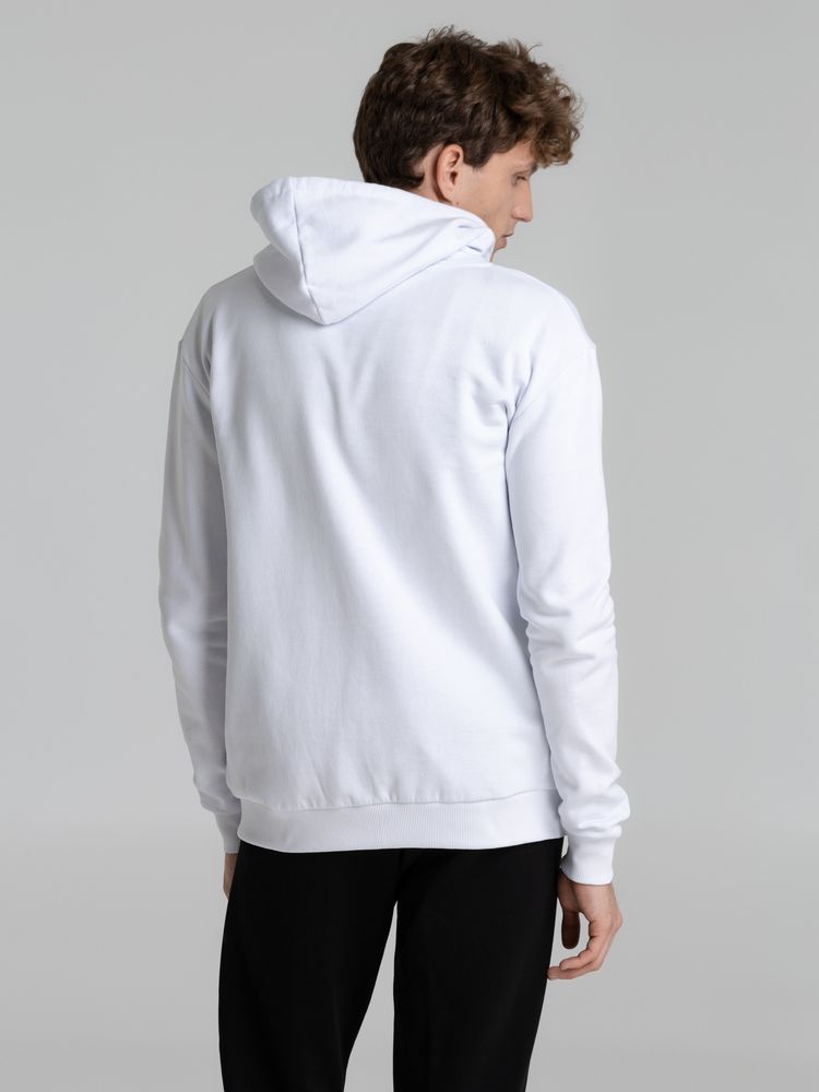 Толстовка на молнии с капюшоном Unit Siverga Heavy, белая — изображение 8