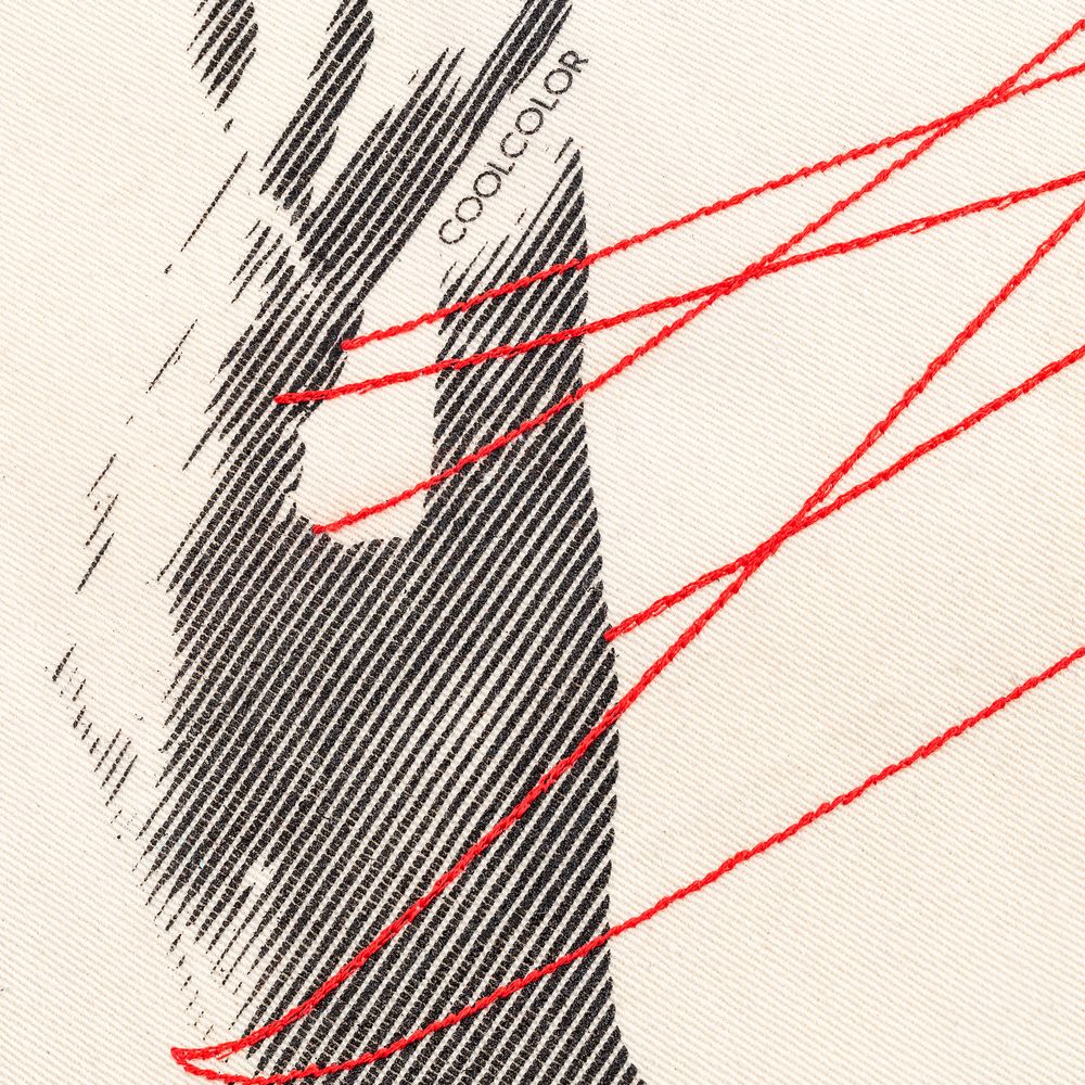 Холщовая сумка «Веревочки», красная — изображение 6