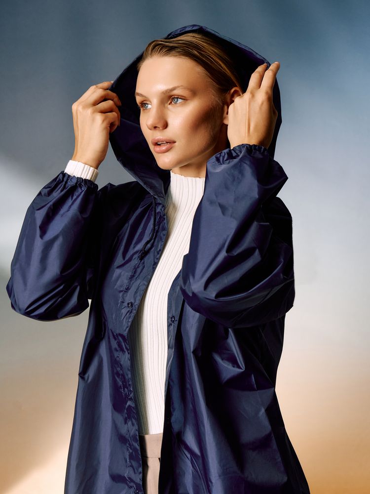 Дождевик унисекс Rainman, темно-синий — изображение 4