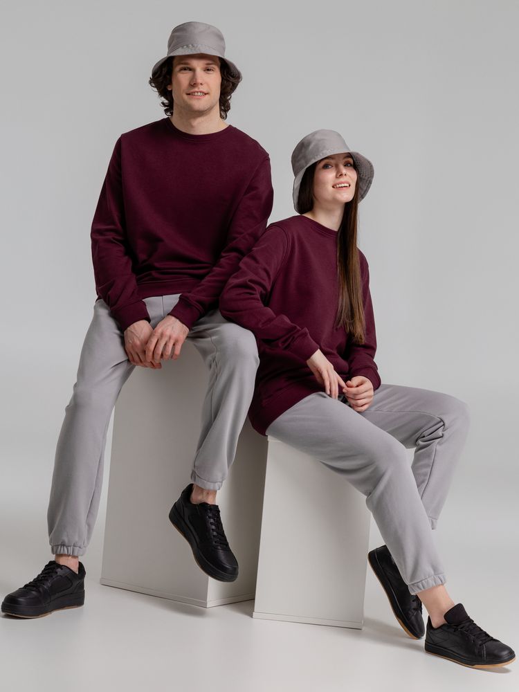 Свитшот унисекс BNC Inspire (Organic), бордовый — изображение 12