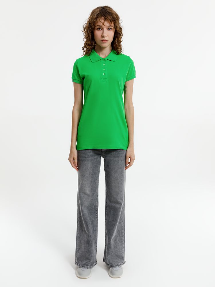 Рубашка поло женская Virma Premium Lady, зеленое яблоко — изображение 12