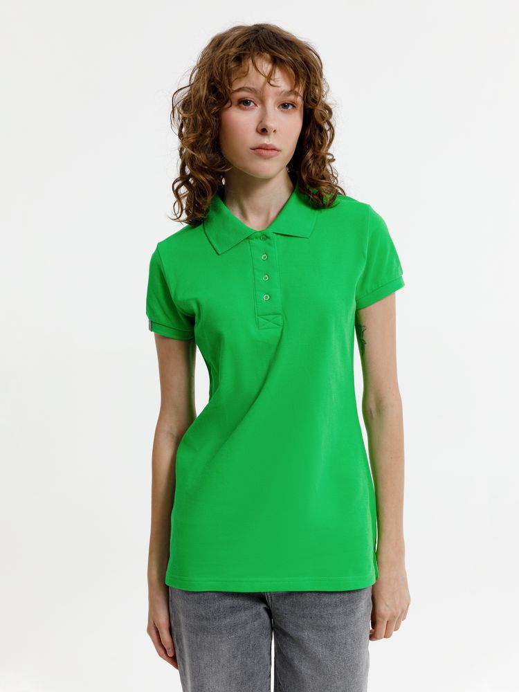 Рубашка поло женская Virma Premium Lady, зеленое яблоко — изображение 8