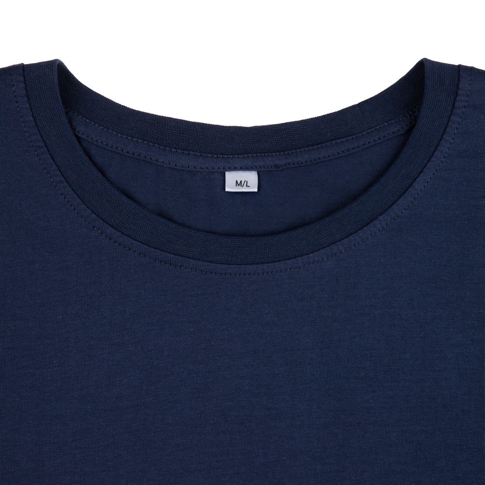 Футболка оверсайз унисекс Base Space, темно-синяя — изображение 5