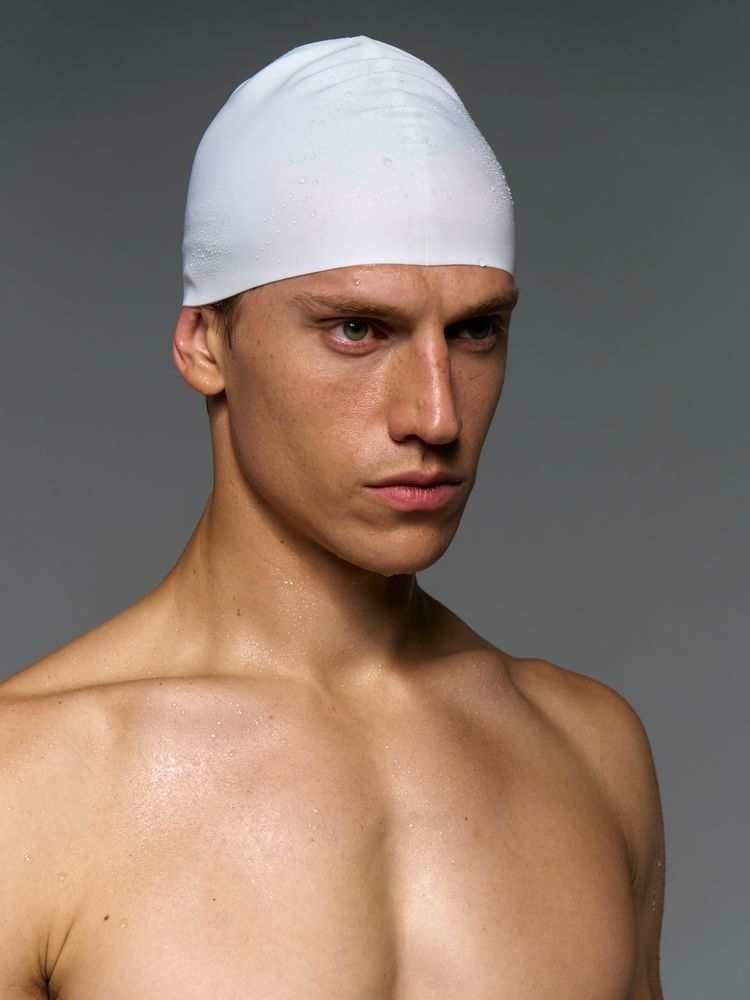 Шапочка для плавания Aquasana, белая — изображение 6