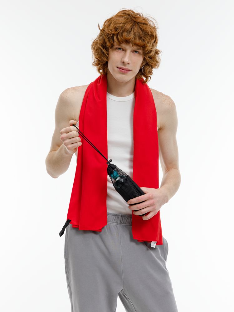 Полотенце спортивное Snaab, красное — изображение 9