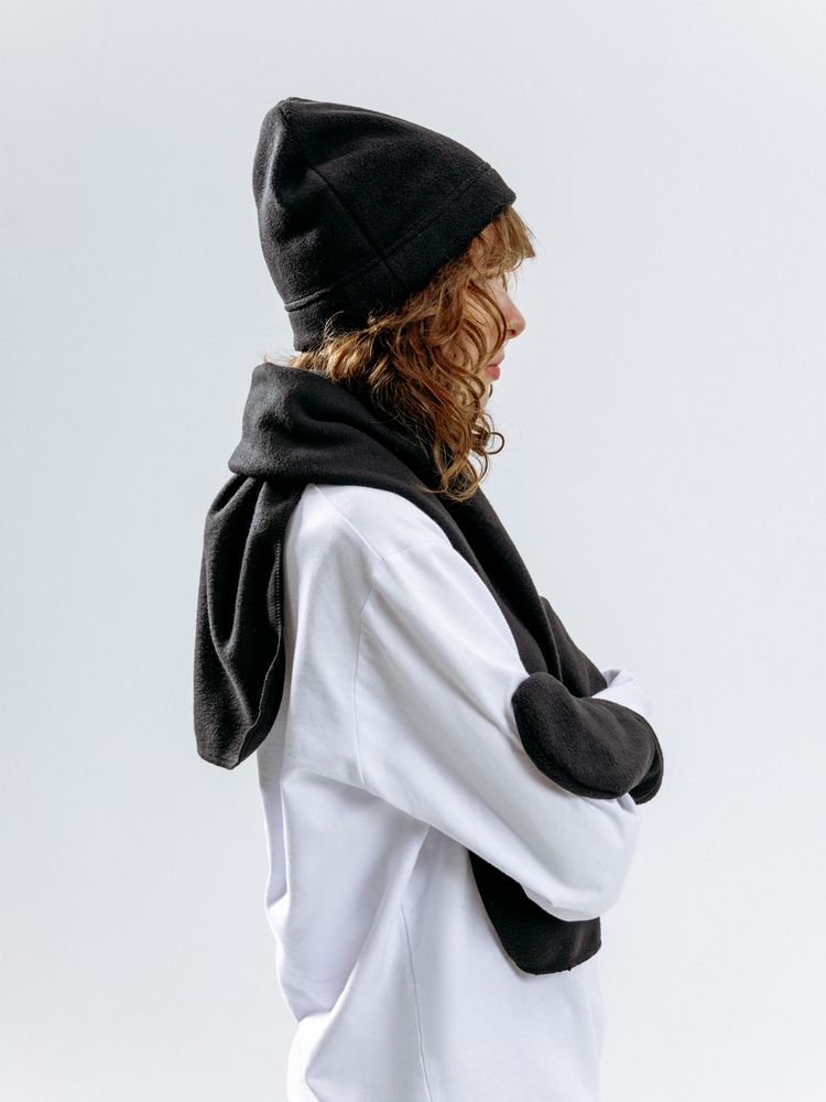 Шарф Fleecy, черный — изображение 8