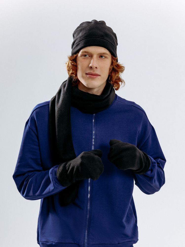 Шарф Fleecy, черный — изображение 10