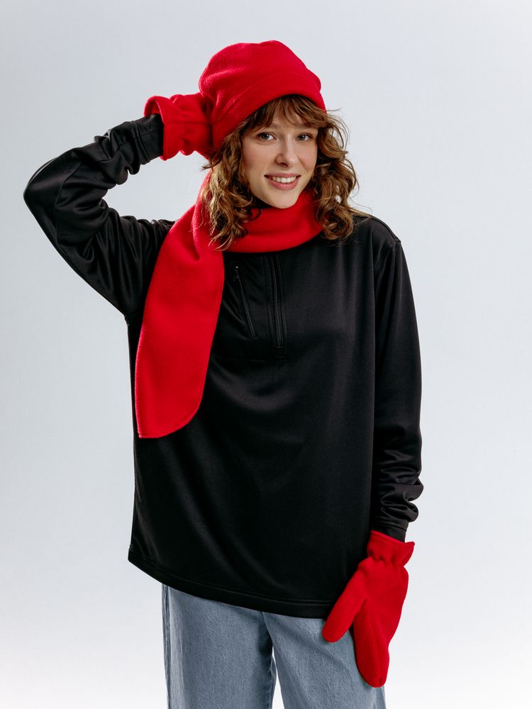 Шапка Fleecy, красная — изображение 8