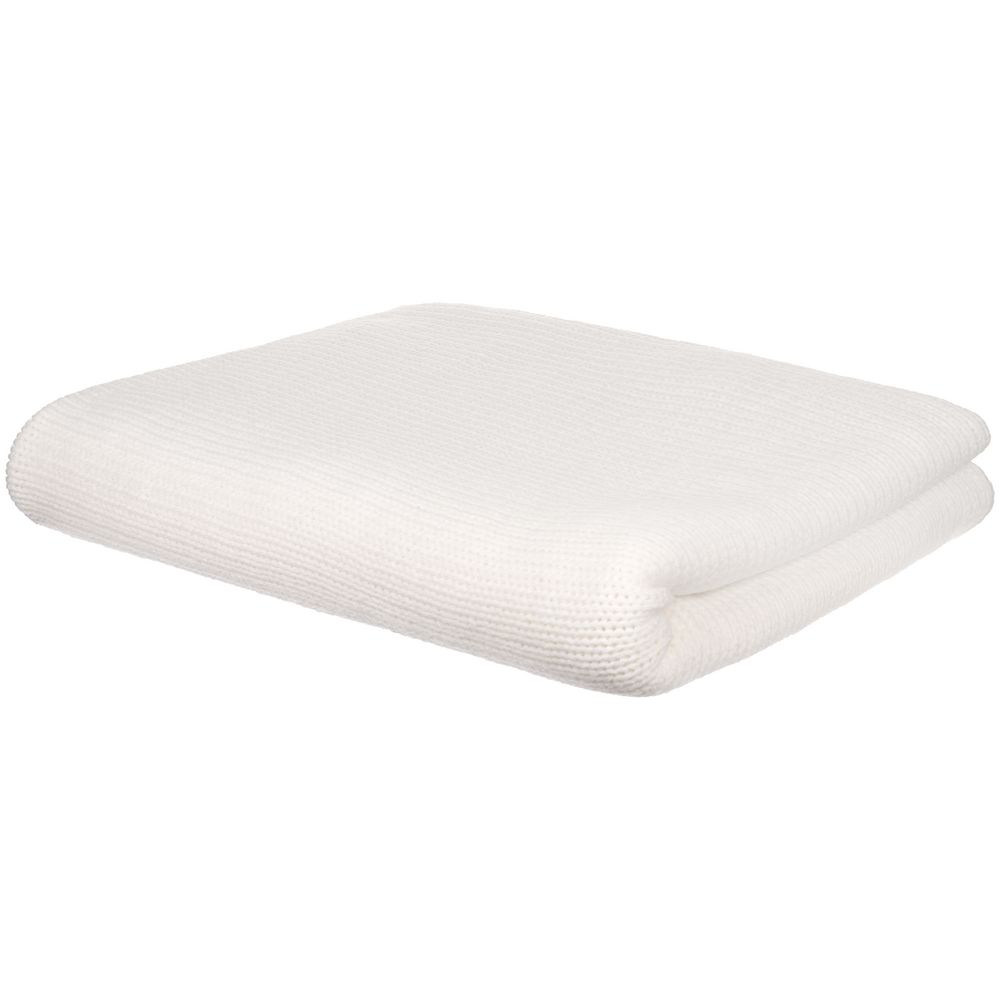 Плед Knitly, белый — изображение 3