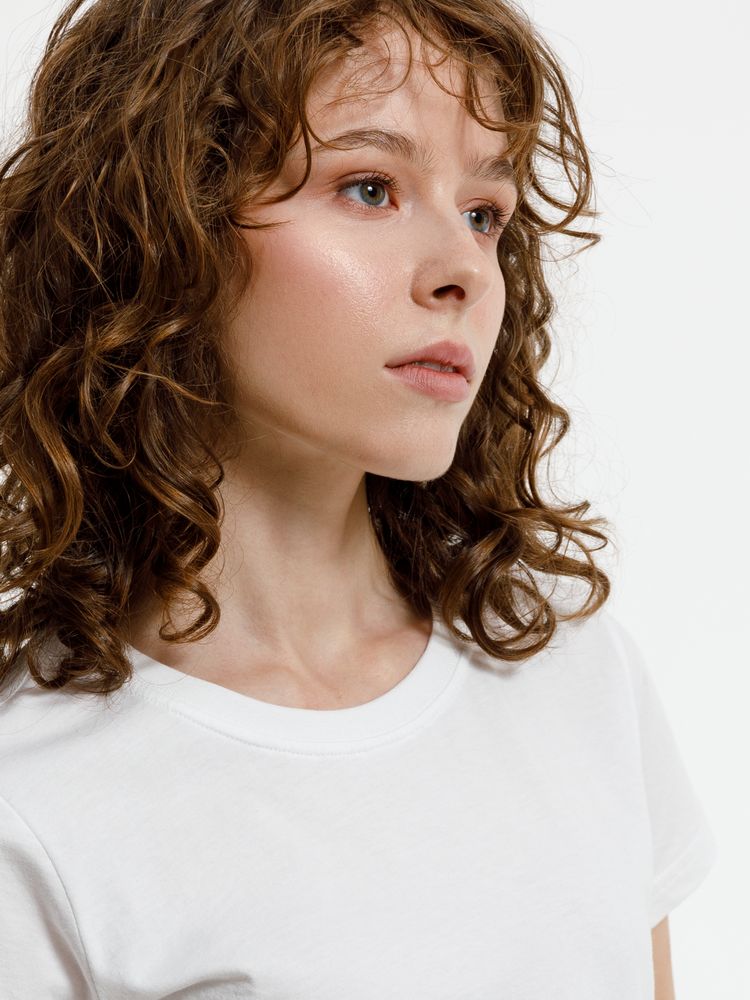 Футболка женская T-bolka Lady, белая (белоснежная) — изображение 10