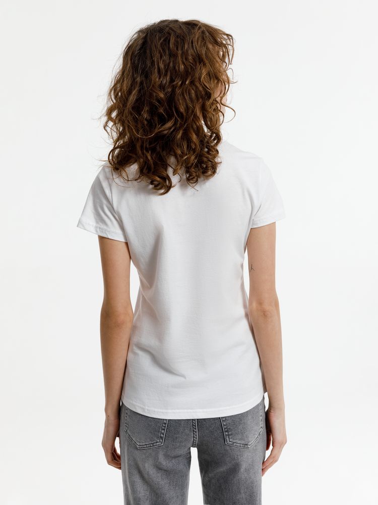 Футболка женская T-bolka Lady, белая (белоснежная) — изображение 7