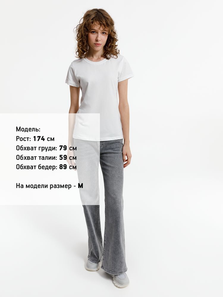 Футболка женская T-bolka Lady, белая (белоснежная) — изображение 5