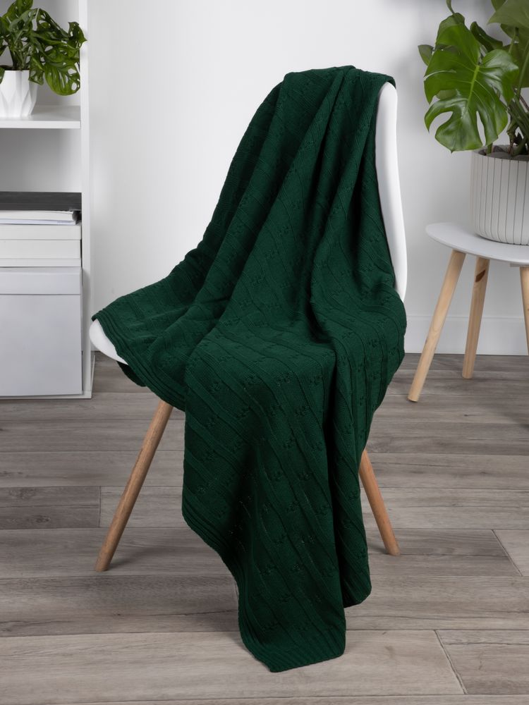 Плед Trenza, зеленый — изображение 7