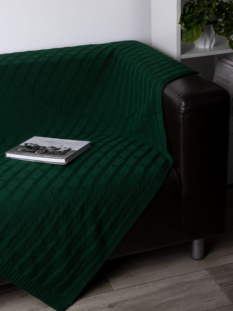 Плед Trenza, зеленый — изображение 8