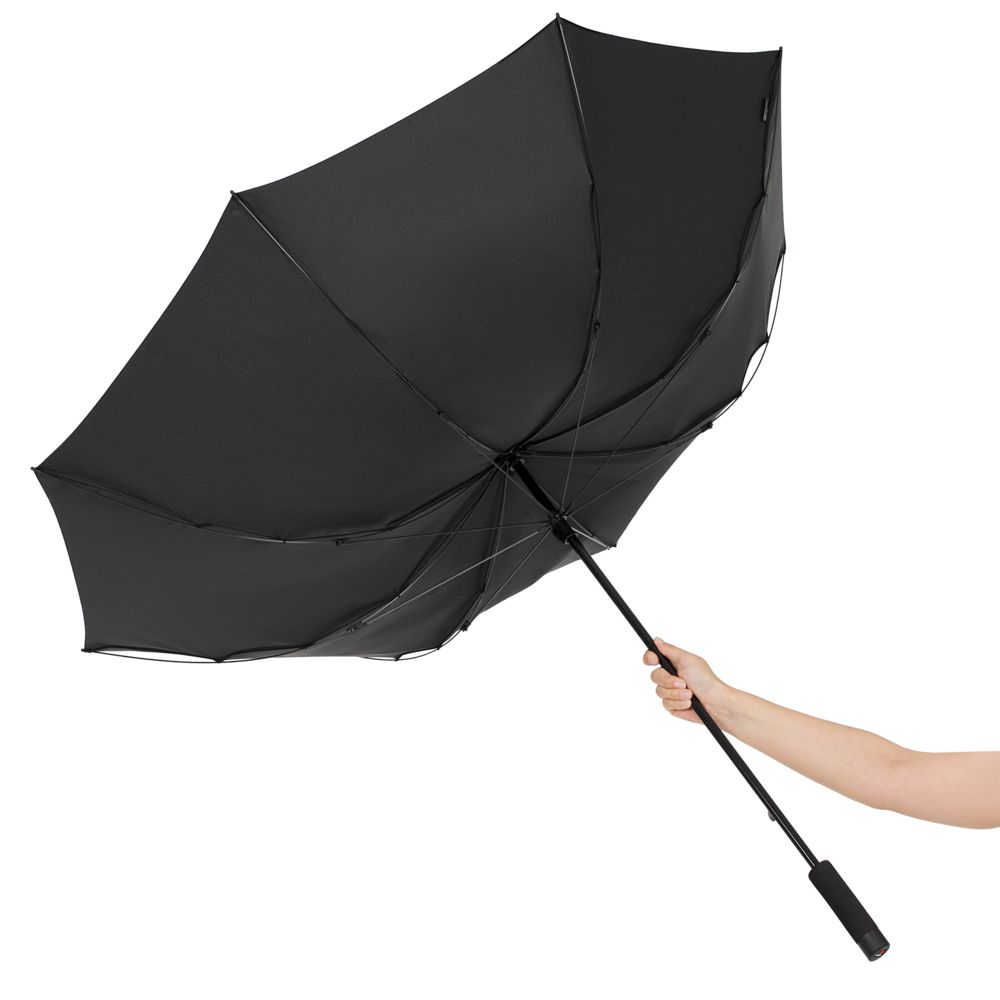 Зонт-трость U.900, черный — изображение 9