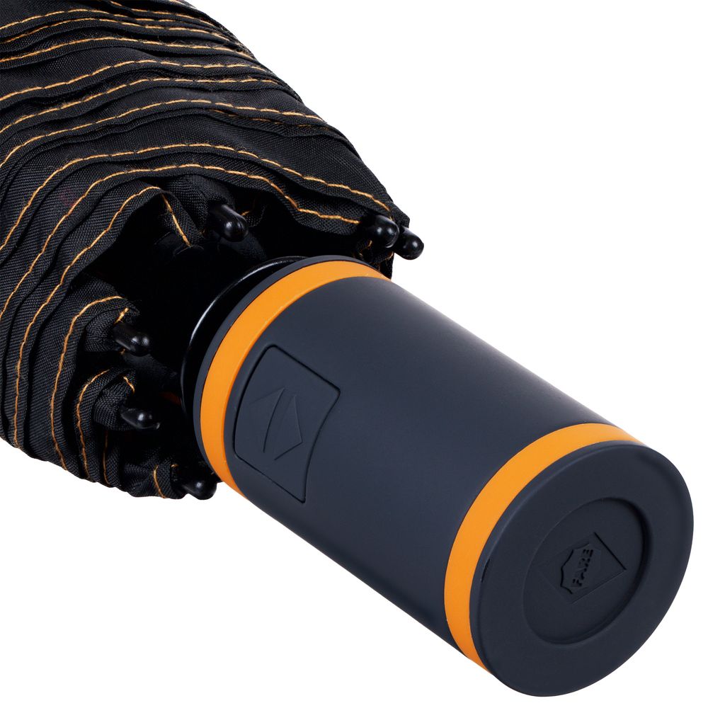 Зонт складной AOC Mini с цветными спицами, оранжевый — изображение 9