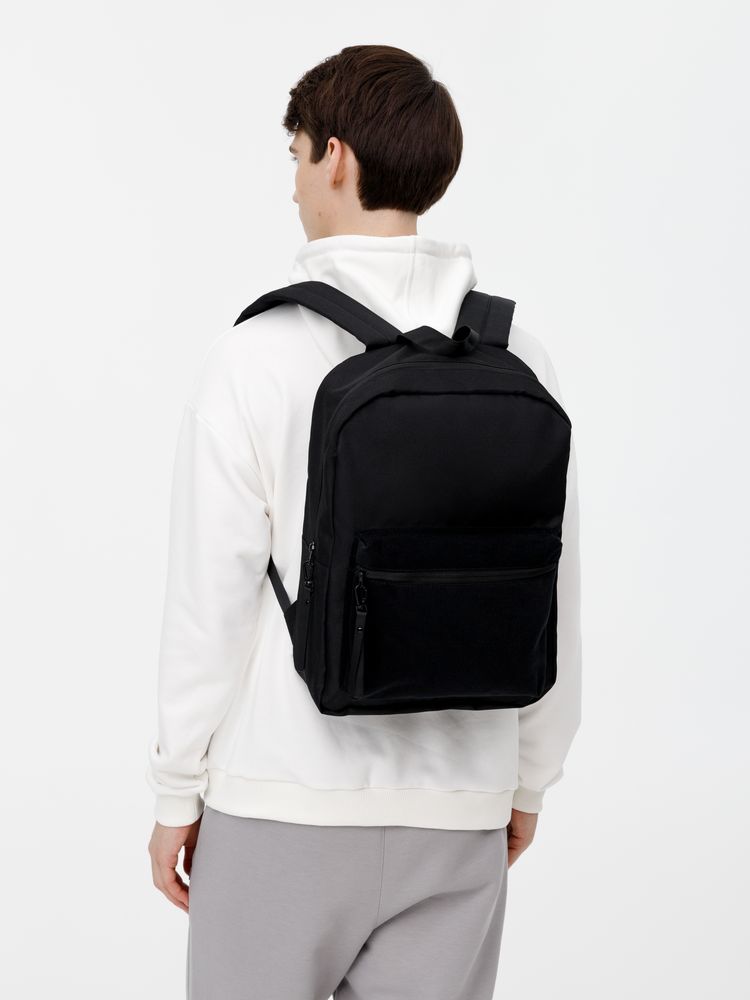 Рюкзак Patch Catcher с карманом из липучки, черный — изображение 11