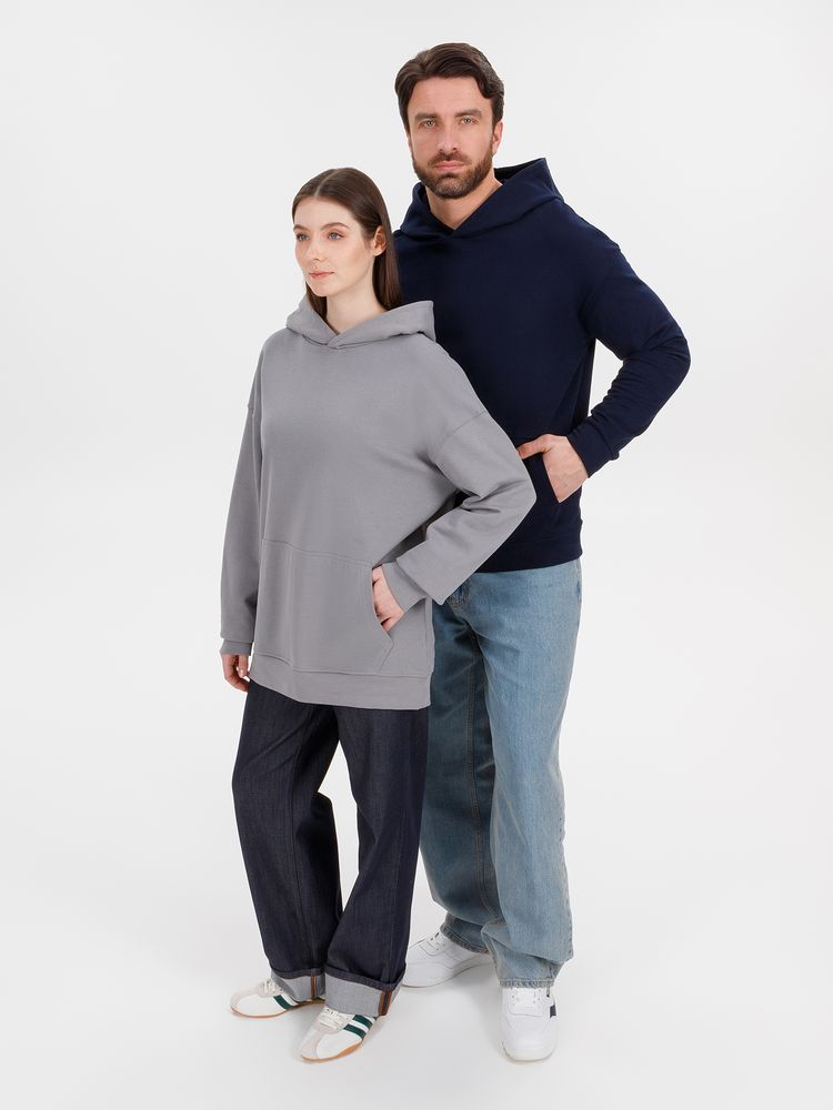 Худи оверсайз унисекс Outshine, серое — изображение 14