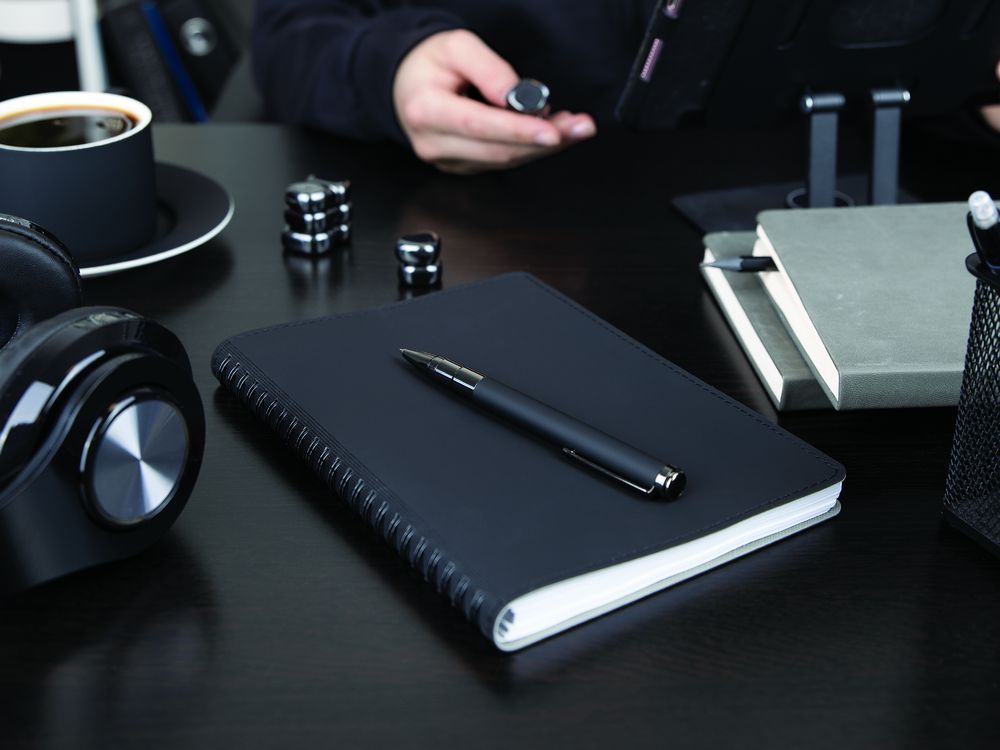 Ручка шариковая Kugel Gunmetal, черная — изображение 8