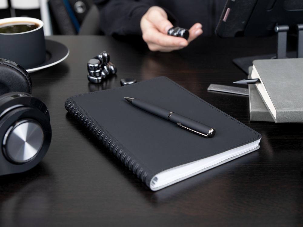 Ручка шариковая Inkish Gunmetal, синяя — изображение 6