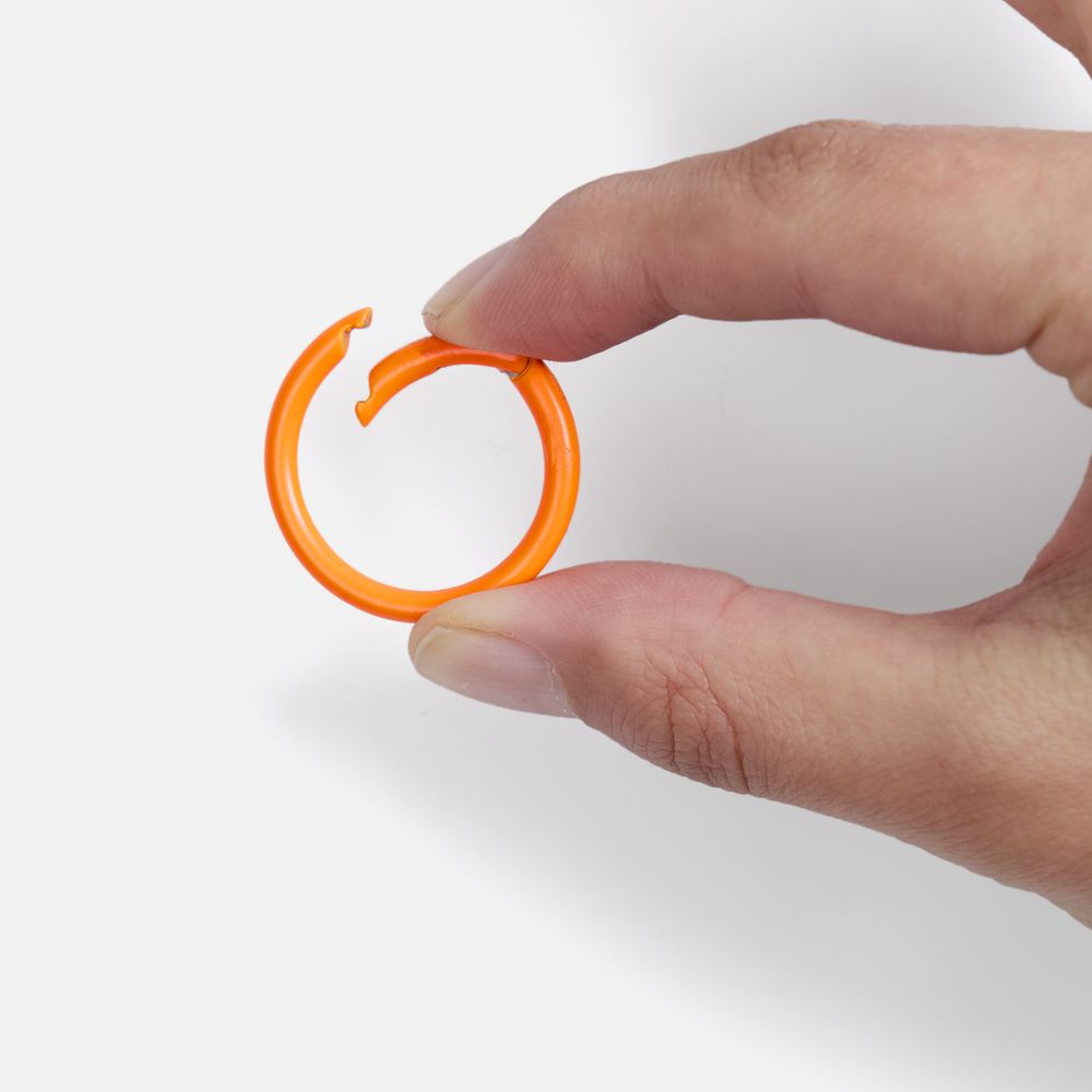 Карабин-кольцо Claus, L, оранжевый неон — изображение 3